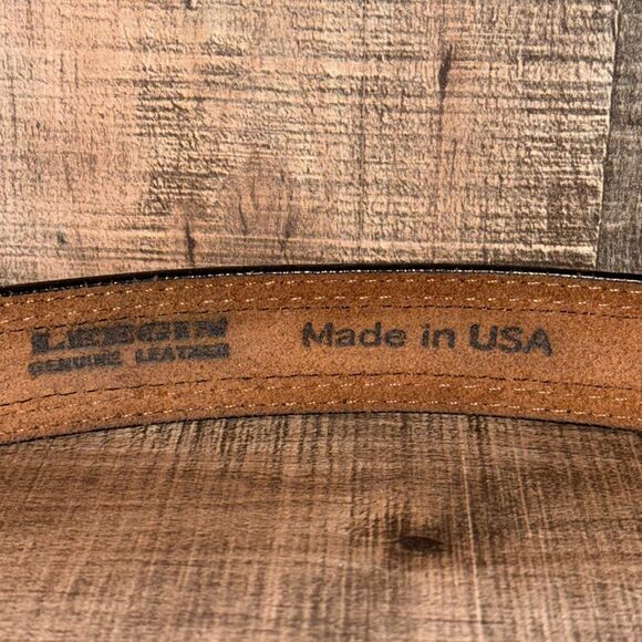 LEEGIN leather‎ Belt- Diamond print- size 50 - Picture 7 of 9